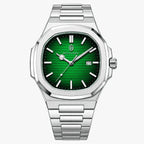 Marco Belfiore Amalfi men's stainless steel quartz watch, Emerald colorway