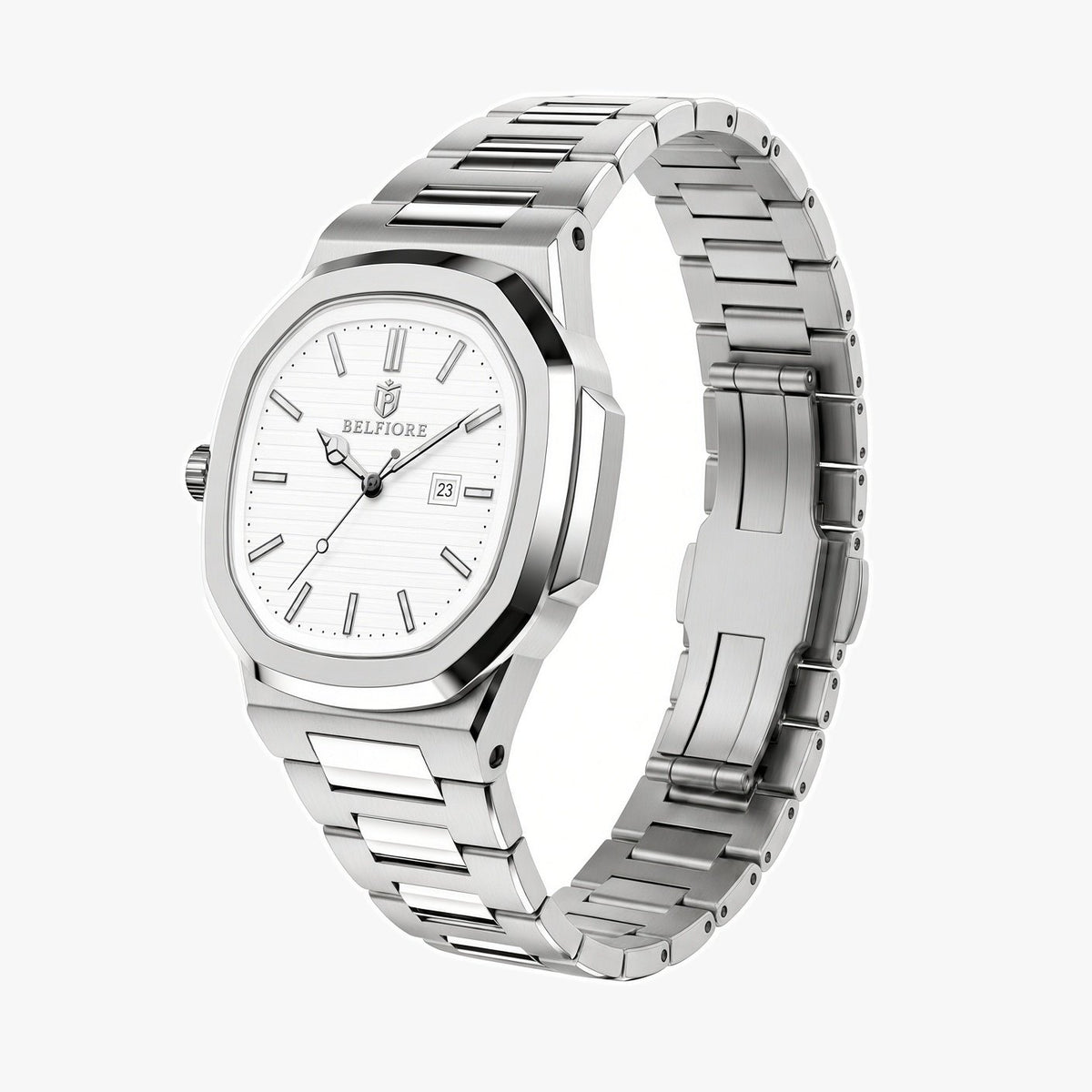 Marco Belfiore Amalfi men's stainless steel quartz watch, product view 8