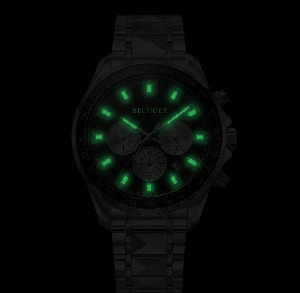 Marco Belfiore Prevalent men's stainless steel quartz watch, product view 10