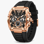 Marco Belfiore Millionaire men's stainless steel quartz watch, product view 2