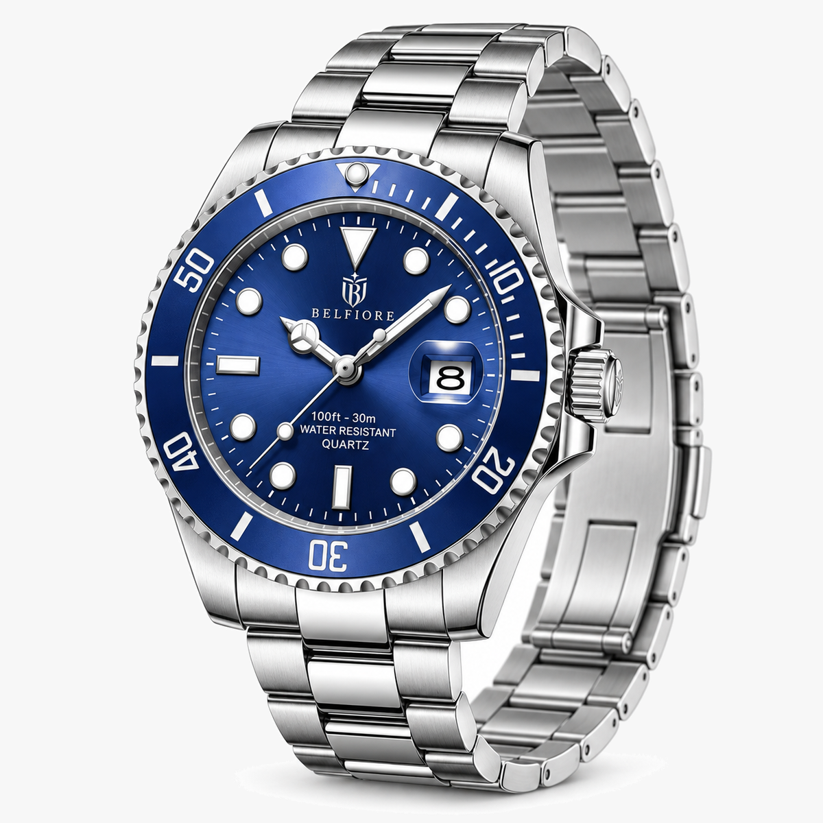 Marco Belfiore Nautico men's stainless steel quartz watch, product view 8